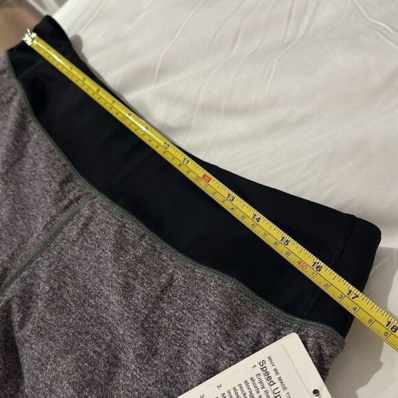 Lululemon Speed Up Short 2.5" size 10 NWT‎ Heather Lux Multi Black - Picture 5 of 6